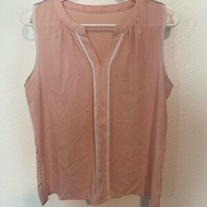 Elegant Pink Sleeveless Blouse